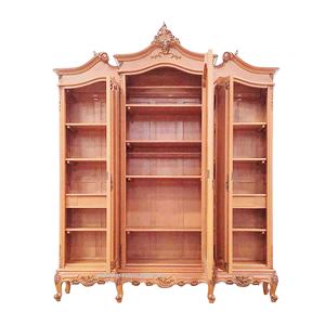 Armoire à trois portes en bois d'acajou massif et durable, avec porte miroir en noyer, assemblage facile pour hôtel, maison et appartement - Product Image 3