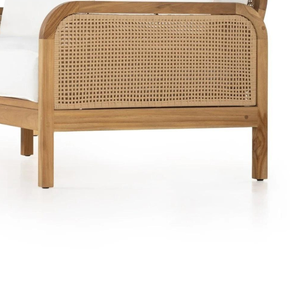 Chaise longue de luxe en teck et rotin pour l'extérieur, au design moderne, pour la décoration de la maison - Product Image 6