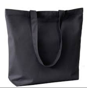 Bolsa de Lona Grande con Asa para el Hombro, Bolsa de Compras Diaria, Color Beige, Patrón de Letras - Product Image 6