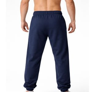 กางเกงวอร์มผู้ชาย ผ้าแคนวาส ระบายอากาศ แห้งเร็ว เอวยางยืด สวมใส่สบาย เหมาะสำหรับพักผ่อน ออกกำลังกาย ขายส่ง รับผลิตแบบ OEM - Product Image 2
