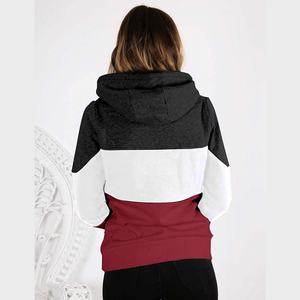 Customized Women's 100% Cotton <b>Long</b> Sleeve Double Hood Pullover <b>Sweatshirt</b> Autumn Casual Winter Style Regular Length - Product Image 6