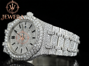Collar de Cadena Cubana de Lujo Chapado en Oro de 14K con Moissanita Engastada en Bisel, Estilo Hip Hop, para Hombre, Joyería Iced, Regalo - Product Image 3