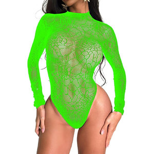 Solid Trader <b>Top</b> Quality Hot Selling Pure Color Body Suit Sexy <b>Mesh</b> Design Stretchy Outwear <b>Women</b> Beach Wear - Product Image 3
