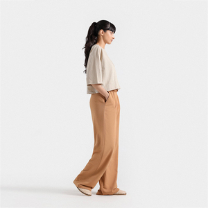 Pantalones Casuales de Cintura Alta 2026, de Forro Polar, Anchos, Estilo Hip Hop para Mujer, Nueva Moda, Resistentes al Agua, Transpirables, en Oferta, Servicio OEM, Personalizados - Product Image 3