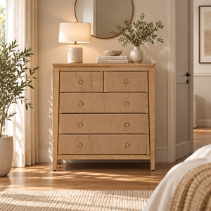 ELYSIUM Marque Tallboy Cabinet Nouveau Design Mobilier de Chambre Meilleure Vente Chêne/Pin/Acacia Bois Massif Fourniture Directe - Product Image 1