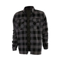 Conception personnalisée, % coton, perlé, respirant, haute qualité, unisexe, manches longues, flanelle pour la conduite à moto, protection extérieure, adultes