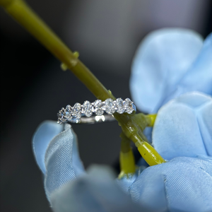 Anillo de Eternidad con Diamantes Cultivados en Laboratorio, Ovalados, 1.10 Quilates, Oro de 14K, Certificado IGI, Joyería para Aniversario de Bodas, Venta al Por Mayor - Product Image 4