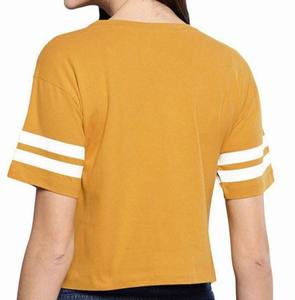 Camiseta Corta de Mujer a Precio Accesible, Cuello Redondo, Manga Corta, Jersey Sólido, Informal, Primavera Verano, 100% Algodón - Product Image 2