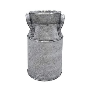 Fresh Selling Traditional Design <b>Galvanized</b> Metal Milk Can with Handle Eco-Friendly & Customizable Size Shape Color - Product Image 3
