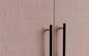 Buffet moderne à 2 portes en chêne massif pour salon - Rangement écologique résistant à l'eau au design minimaliste - Product Image 2