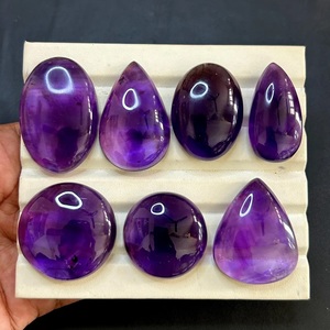 Cabujón de Amatista Suelto, Forma Ovalada, de Pera y Redonda, de Buena Calidad, para Joyería, Directo de la India - Product Image 3