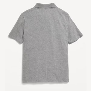 เสื้อโปโลผ้าฝ้ายสีดำสำหรับเด็กนักเรียน พิมพ์ลายโลโก้ - Product Image 6