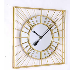 Relojes de pared metálicos de moda en la industria, diseñados con mecanismos silenciosos para un funcionamiento sin ruido. - Product Image 5