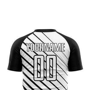 เสื้อฟุตบอลฤดูกาลใหม่ สีไล่เฉด แบบยูนิเซ็กซ์ ชุดฟุตบอล พิมพ์ลายแบบรีดร้อนตามสั่ง ผ้าโพลีเอสเตอร์ 100% เสื้อและกางเกงฟุตบอล - Product Image 6