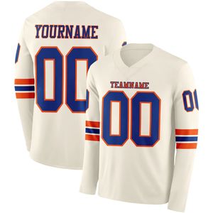 Camiseta de Fútbol Personalizable para Hombre, Manga Larga, Cuello en V, Spandex/Poliéster, Impresión por Transferencia de Calor, Nombre del Equipo, Logotipo y Posiciones Personalizados - Product Image 6