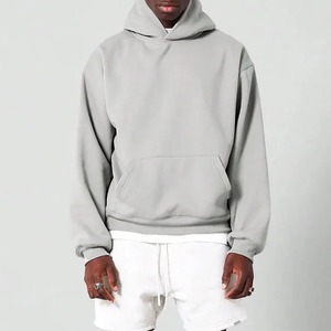 Sweat-shirt à capuche unisexe haut de gamme 100 % coton, coupe oversize, épaules tombantes, épais, pour l'hiver - Product Image 1