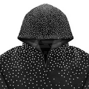 Conjunto Deportivo Extra Grande para Hombre con Pedrería, Diseño 2026, Sudadera con Capucha y Pantalones Deportivos con Cristales, en Venta Online - Product Image 4