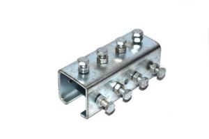 Acoplador de riel de acero inoxidable de alta resistencia, conector de canal en C para sistema de transporte de rieles de cortinas CMKMake - Product Image 2