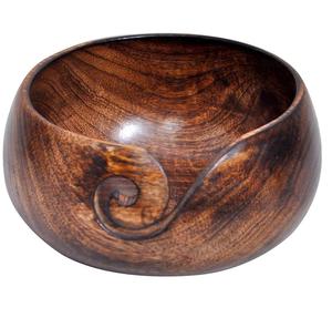 Bol à fil en bois fait main de créateur de mode, de haute qualité, écologique, de forme ronde, poli brillant, multifonctionnel, durable, vente en gros - Product Image 6