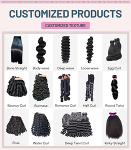 Extensions de beauté pour cheveux bouclés ondulés de haute qualité à cuticules alignées Prix compétitif Extensions de cheveux humains 613 faisceaux 100% naturels - Product Image 6