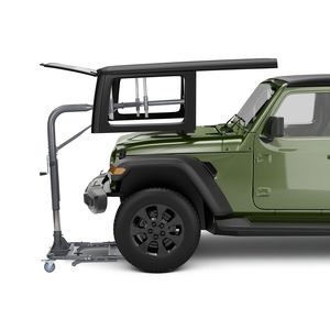 Sistema di Sollevamento Auto Pieghevole per Rimozione Hardtop Jeep, Facile Utilizzo Monoposto, Capacità 220 Libbre, Altezza Regolabile - Product Image 1