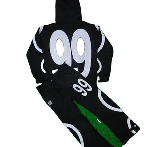 ชุดวอร์มกางเกงมีฮู้ดสำหรับวิ่งจ๊อกกิ้งดีไซน์ใหม่2025มีสองชิ้นทรงหลวมสกรีนลายพิมพ์โลโก้ตามสั่งสำหรับฤดูหนาว - Product Image 3