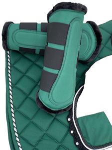 Silla de Montar a Caballo Occidental de Alta Calidad, Diseño Personalizado, Hardihood International HI-SP-23, Verde Cazador, Lana, Algodón, Forro Polar - Product Image 5