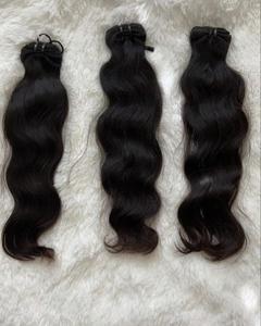 Extensions de cheveux humains vierges indiens avec fixation par clips et fusion, trame simple, 100g, style noir permanent, emballage - Product Image 1