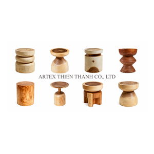 Hot Selling Handmade Solid Wood <b>Stool</b> Wooden Side Table Rustic Home Furniture Wholesale Factory Direct Supply OEM - Product Image 1