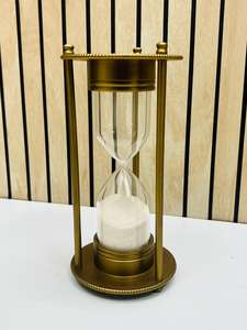 Reloj de Arena de Aluminio Chapado en Oro de 7'' con Diseño 3D de Ángel Animal, Pieza Decorativa Vintage para Mesa (Diseño Otto 1869) - Product Image 4