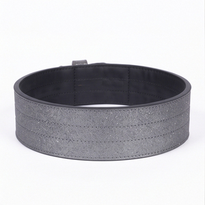 Ceinture de musculation en cuir scintillant pour homme, réglable, à boucle simple, ceinture de gym en cuir, soutien lombaire, ceinture en cuir de 10 mm, unisexe - Product Image 2