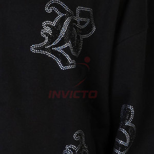 Fabricantes OEM de Trajes Deportivos con Pedrería, Traje Deportivo de Color Sólido con Pedrería, Ropa Casual con Pedrería - Product Image 5
