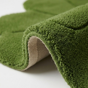 Tapis en laine tufté fait main à motif floral vert, forme personnalisée, moderne, doux, de luxe, pour la maison, en latex – Fournisseur d'usine - Product Image 3