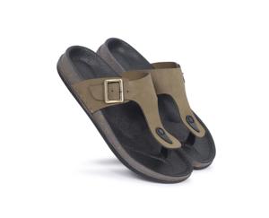 Men’s Casual Buckle Slide <b>Sandals</b>, Open Toe Comfort Slippers, Adjustable Strap with Textured Rubber Sole for Everyday Wear - Product Image 4