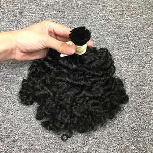 Extensions de cheveux raides à double trame vietnamiens en vrac de haute qualité Style noir bouclé ondulé pour toutes les femmes - Product Image 2