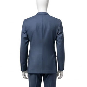 Blazer professionnel brodé et perlé à col mandarin, en mélange de laine, coupe ajustée, pour homme et femme, idéal pour le bureau - Product Image 5