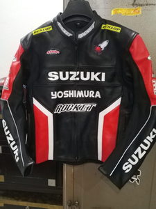 Unisex Zuzuzki Cowhide Leather <b>Racing</b> <b>Jacket</b>/Chaqueta MotoCP Style CE Level 2 Armor Motorcycle Track Riding Waterproof - Product Image 2