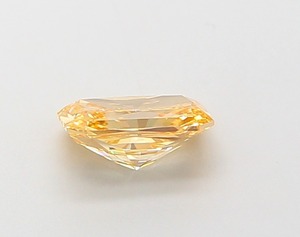 Diamant Jaune Orange Intense Fantaisie Radiant de 1,07 Carat, Clarté VVS2, Polissage EX, Pierre Précieuse Unique de Laboratoire CVD, Pierre de Bijou Unique - Product Image 4
