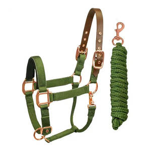 Harnais de cheval doux au toucher, doublé polaire, avec système de sécurité détachable, en sangle double épaisseur durable - Product Image 2