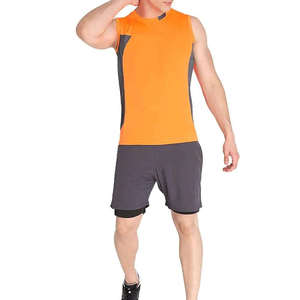 Débardeur de sport respirant 100 % coton à col ras du cou pour homme, idéal pour la musculation estivale - Product Image 1