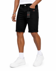 Shorts en jean décontractés pour hommes avec coutures durables, coupe confortable, shorts en jean pour hommes avec poches pour le streetwear - Product Image 2