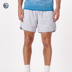 Pantalones cortos de malla con logotipo personalizado, pantalones cortos de malla de nailon y poliéster para hombre, pantalones cortos deportivos de malla para correr para hombre - Product Image 4