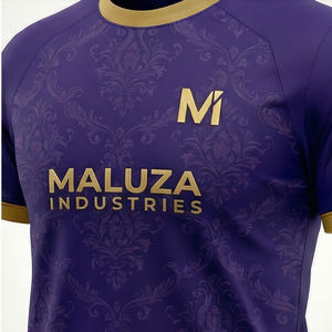 Conjunto de Camiseta y Pantalones Cortos de Fútbol Personalizados con Logotipo, Tallas Grandes, Unisex, Transpirables, Uniforme de Entrenamiento de Fútbol, 100% Poliéster, UPF 50, Secado Rápido - Product Image 5