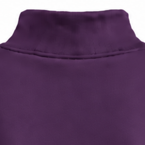 Sudadera de cuello alto para mujer, color morado berenjena, manga larga, estilo oversize, forro polar, informal, para invierno, estilo urbano, a la moda - Product Image 4