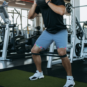 Pantalones cortos deportivos para hombre con forro de compresión, entrepierna de 7 pulgadas, muy vendidos, con logo propio, pantalones cortos de gimnasio para hombre - Product Image 4