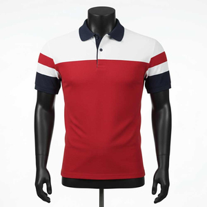 Tissu léger et doux 180g anti-rétrécissement pour chemise à manches courtes pour homme, tricoté uni, imprimé sur mesure, avec poche, vente en gros - Product Image 1