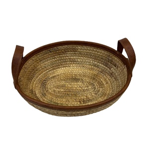 Luxury Eco-Friendly Oval <b>Water</b> <b>Hyacinth</b> Multi-Purpose <b>Storage</b> <b>Basket</b> - Product Image 1