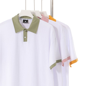 เสื้อโปโลผู้ชายแขนสั้น ผ้าคอตตอนผสม ระบายอากาศดี สวมใส่สบาย เหมาะสำหรับชุดยูนิฟอร์ม กอล์ฟ รับผลิตตามแบบ (OEM) ขายส่งเสื้อผ้าจากผู้ผลิต - Product Image 5