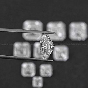 Diamante Cultivado en Laboratorio con Corte Asscher Certificado, 0.50-15.00 CT, Calificación IGI EF-VVS EF-VS, Gema Suelta, Joyería Solitaria Ecológica - Product Image 5