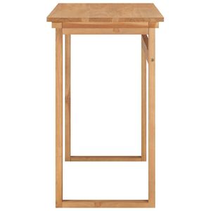 Escritorio Rectangular Mediano de Madera Maciza Color Marrón Teca, Serie de Escritorios de Oficina - Product Image 4